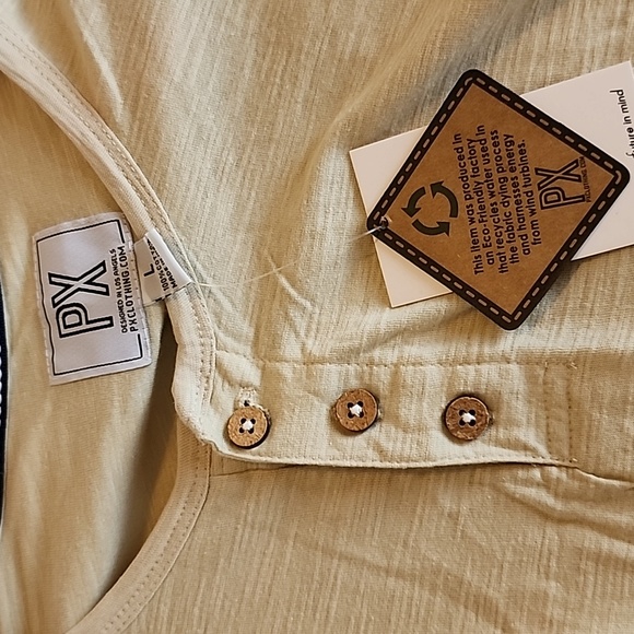 PX Three Button Short Sleeve Henley - Picture 2 of 5